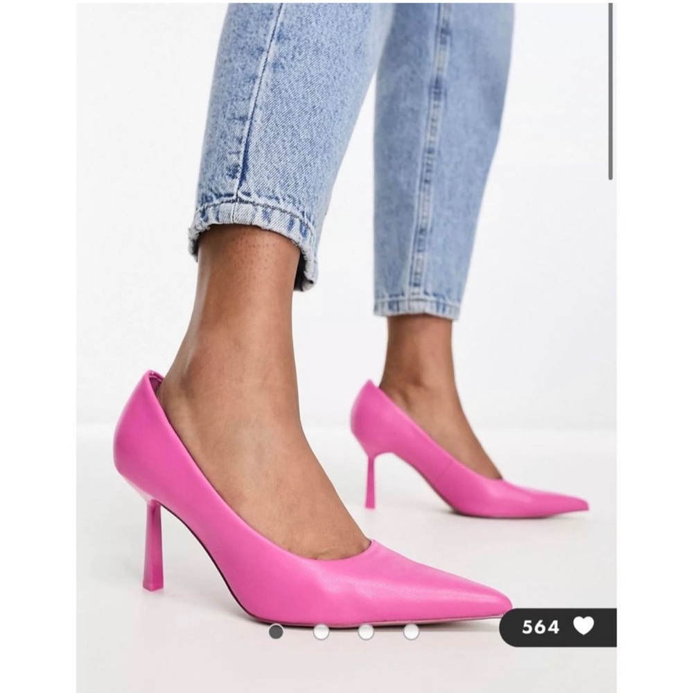 Asos Mid-Heeled Pumps in Pink